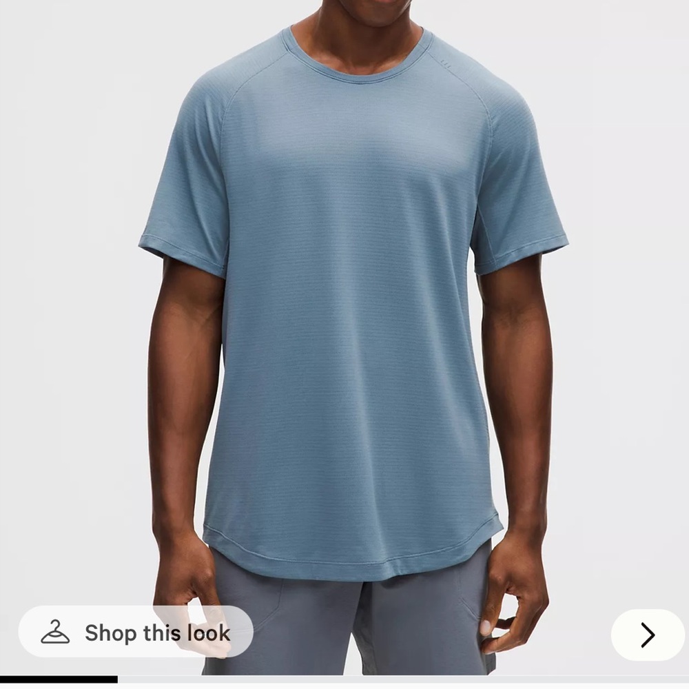 lululemon athletica Slate Blue Short Sleeve Tee